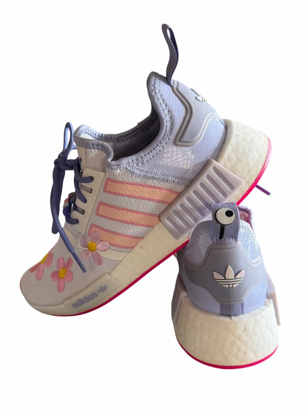 adidas x Disney Pixar Monsters Inc Boo NMD_R1 GW0840 Youth 6 Women’s 7 Floral - Picture 3 of 13